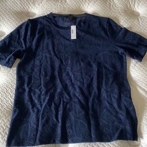J. Crew detailed blue shirt